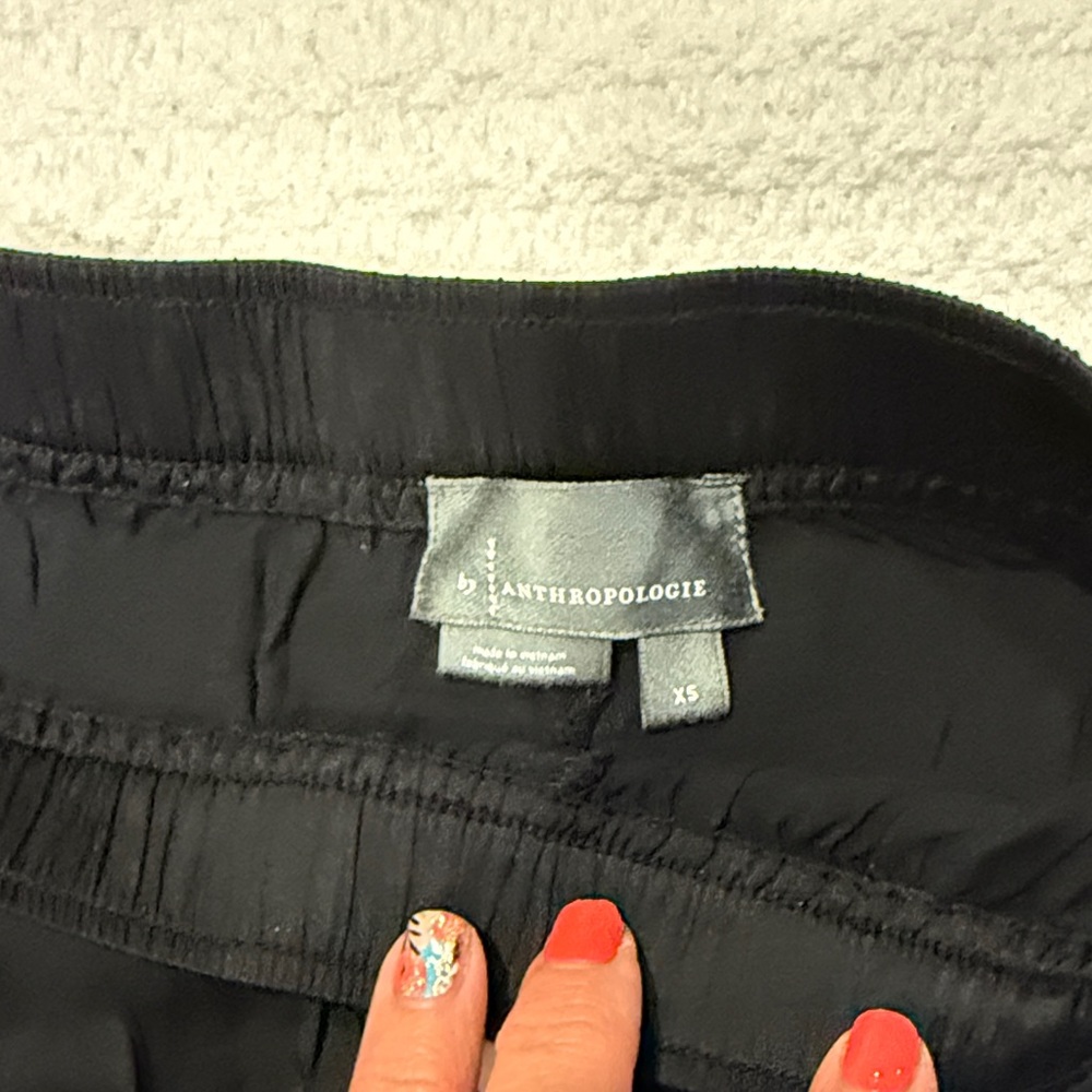 Anthropologie Midnight Black Flare Pants - Picture 2 of 9